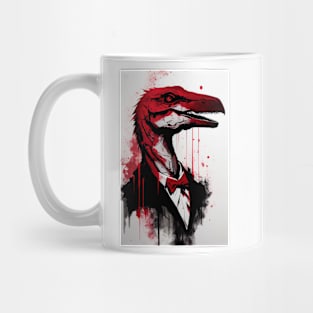 Velociraptor In a Tuxedo Mug